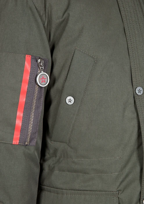 Купить куртка-парка утепленная детская «армия россии» хаки в интернет-магазине ArmRus по выгодной цене. - изображение 5