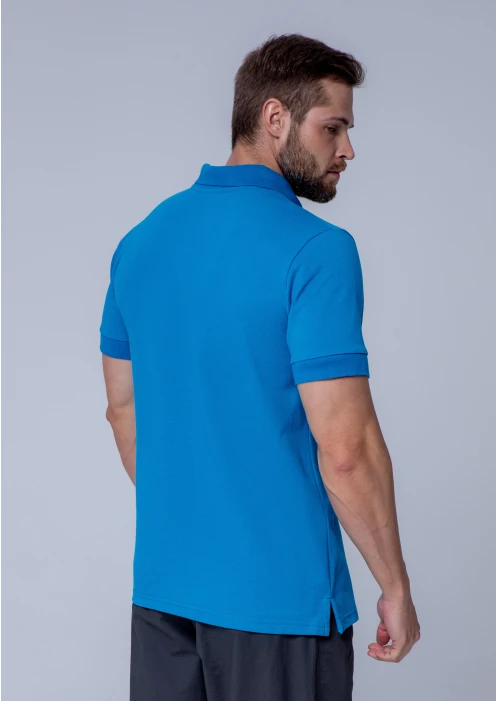 Купить футболка-поло пике мужская «звезда» голубая в интернет-магазине ArmRus по выгодной цене. - изображение 2