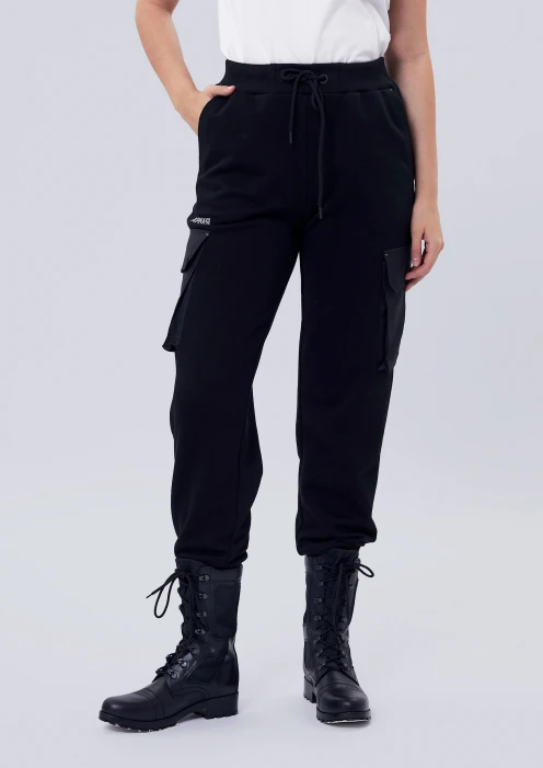 Купить брюки-карго женские «армия» черные в Москве с доставкой по РФ - изображение 7
