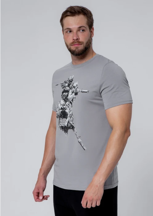 Купить футболка «ссо» 3 бойца серая в интернет-магазине ArmRus по выгодной цене. - изображение 3