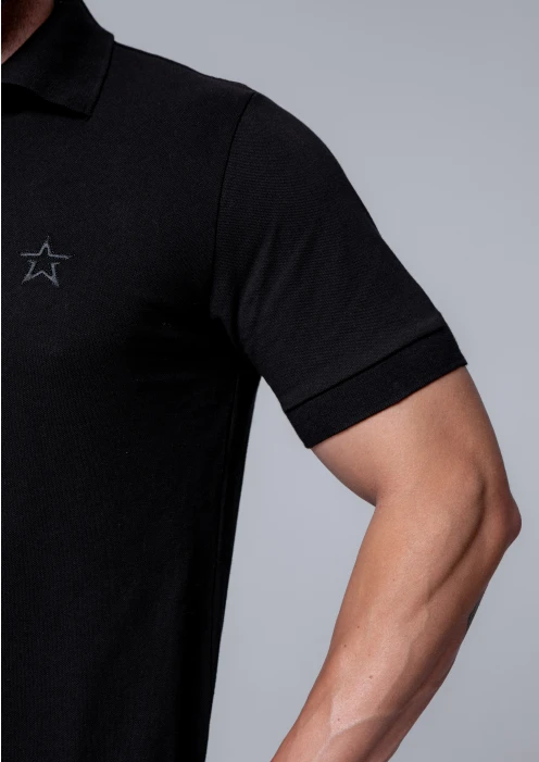 Купить футболка-поло пике мужская «звезда» черная в интернет-магазине ArmRus по выгодной цене. - изображение 7