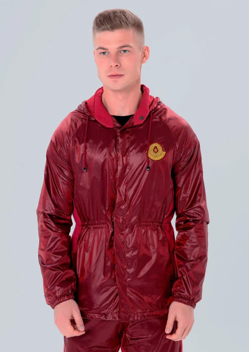 Купить  куртка-парка мужская «армия россии» бордовая в интернет-магазине ArmRus по выгодной цене. - изображение 1