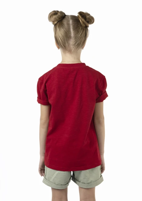 Купить футболка детская «вежливые мишки» красная в интернет-магазине ArmRus по выгодной цене. - изображение 2