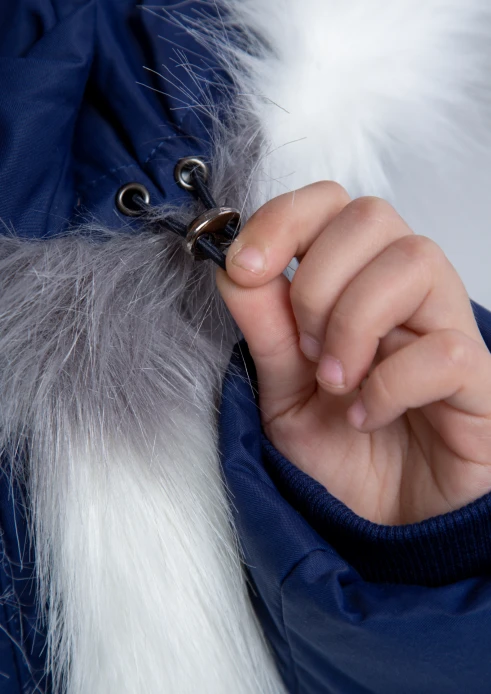 Купить куртка-парка утепленная для девочки «армия россии» синяя в интернет-магазине ArmRus по выгодной цене. - изображение 9