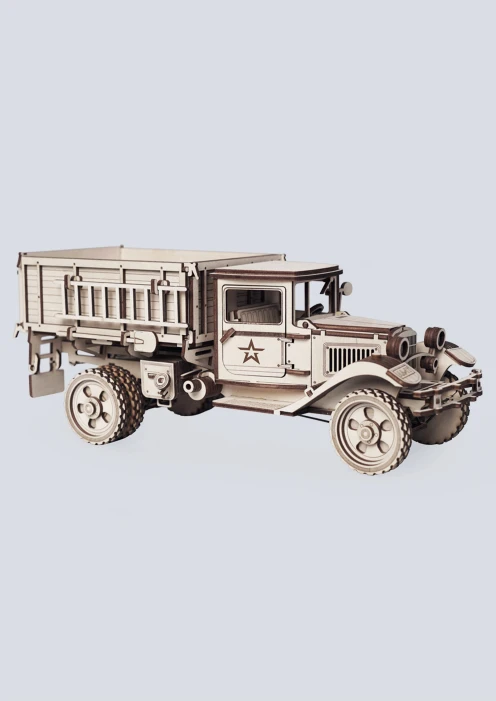 Купить игрушка-конструктор из дерева советский грузовик «полуторка» 217 деталей в интернет-магазине ArmRus по выгодной цене. - изображение 2