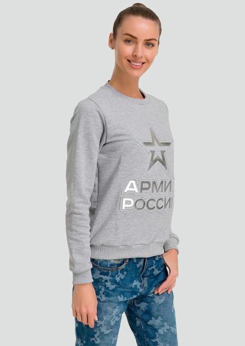 Купить свитшот женский «армия россии. звезда» серый меланж в Москве с доставкой по РФ - изображение 3