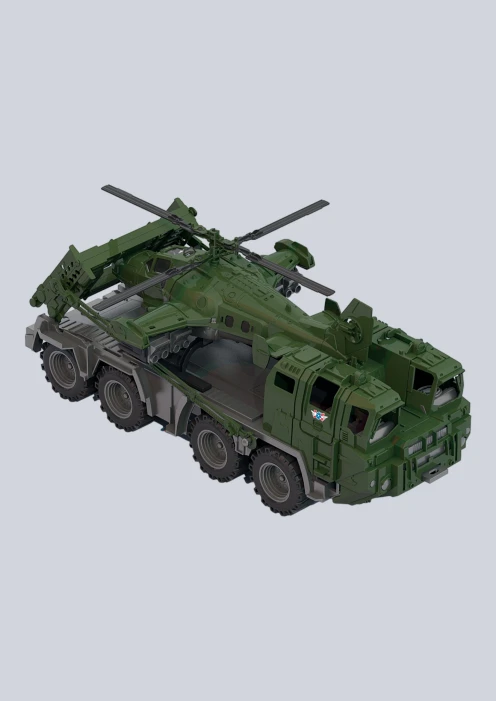 Купить игрушка военный тягач с вертолетом «щит» серия военная техника армии россии в интернет-магазине ArmRus по выгодной цене. - изображение 1