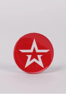 Значок закатной «Звезда» красный 38 мм: купить в интернет-магазине «Армия России