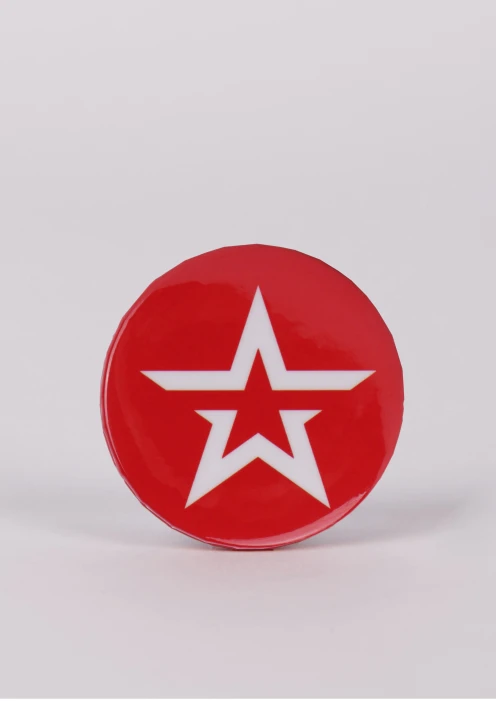 Купить значок закатной «звезда» красный 38 мм в интернет-магазине ArmRus по выгодной цене. - изображение 1