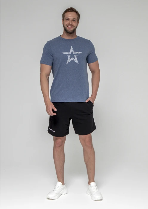 Купить футболка мужская «звезда» голубая в интернет-магазине ArmRus по выгодной цене. - изображение 10