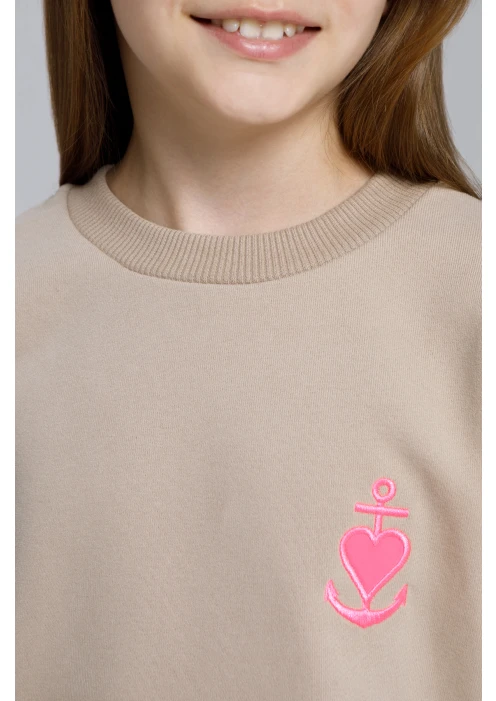 Купить свитшот для девочки «якорь» латте в интернет-магазине ArmRus по выгодной цене. - изображение 17