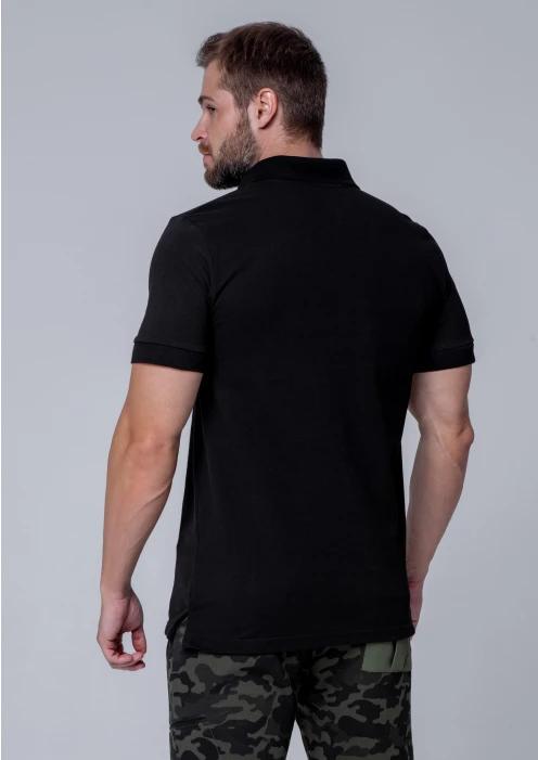 Купить футболка-поло пике мужская «звезда» черная в интернет-магазине ArmRus по выгодной цене. - изображение 2