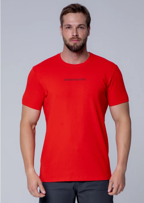 Купить футболка «армия россии» красная в интернет-магазине ArmRus по выгодной цене. - изображение 3