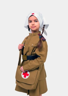 Набор Медсестра времен ВОВ (сумочка и косынка): купить в интернет-магазине «Армия России