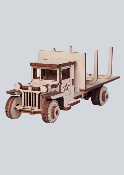 Купить игрушка-конструктор из дерева советский грузовик-лесовоз «зис-5» 43 детали в интернет-магазине ArmRus по выгодной цене. - изображение 1