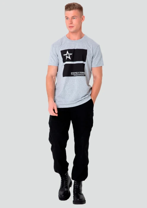 Купить футболка «вперед к победе» серый меланж в интернет-магазине ArmRus по выгодной цене. - изображение 6