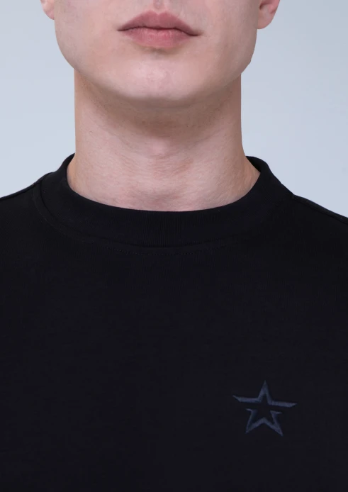 Купить футболка оверсайз мужская «звезда» черная в интернет-магазине ArmRus по выгодной цене. - изображение 5