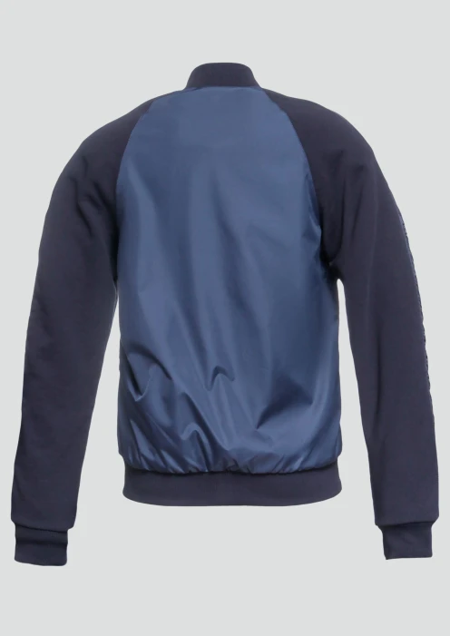 Купить куртка-бомбер женская «ар» синяя в Москве с доставкой по РФ - изображение 18