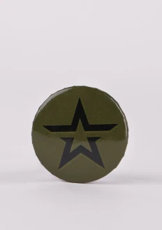 Значок закатной «Звезда» хаки 38 мм - хаки