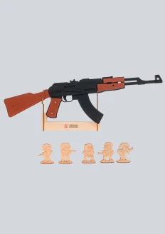 Игрушка-резинкострел из дерева «Армия России» Автомат АК-47: купить в интернет-магазине «Армия России