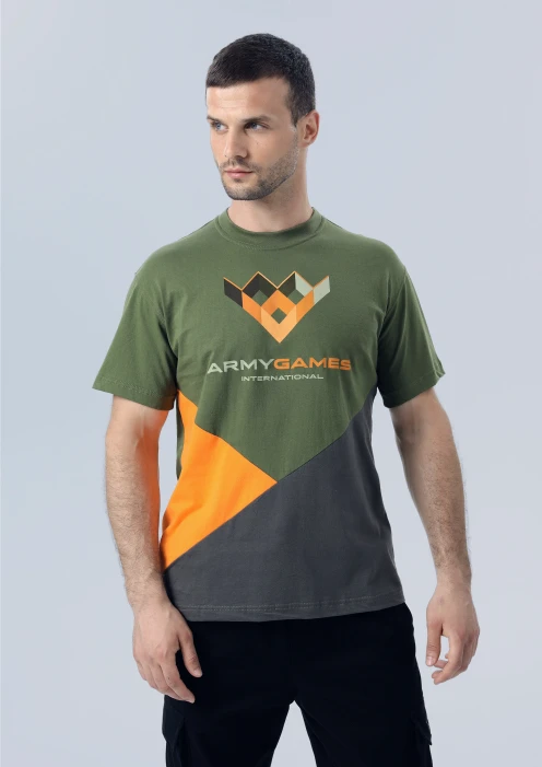Купить футболка мужская «army games international» хаки в интернет-магазине ArmRus по выгодной цене. - изображение 3