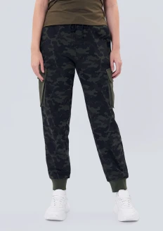 Брюки-карго женские «Армия» хаки камуфляж - хаки камуфляж