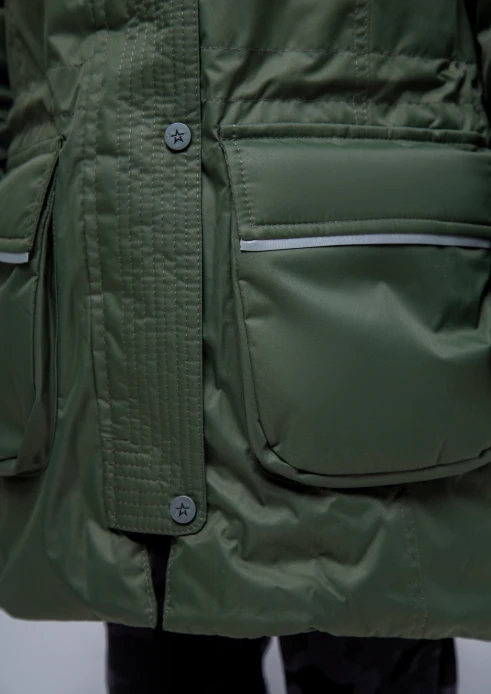 Купить куртка-парка утепленная детская «армия россии» хаки со светоотражающими вставками в интернет-магазине ArmRus по выгодной цене. - изображение 11