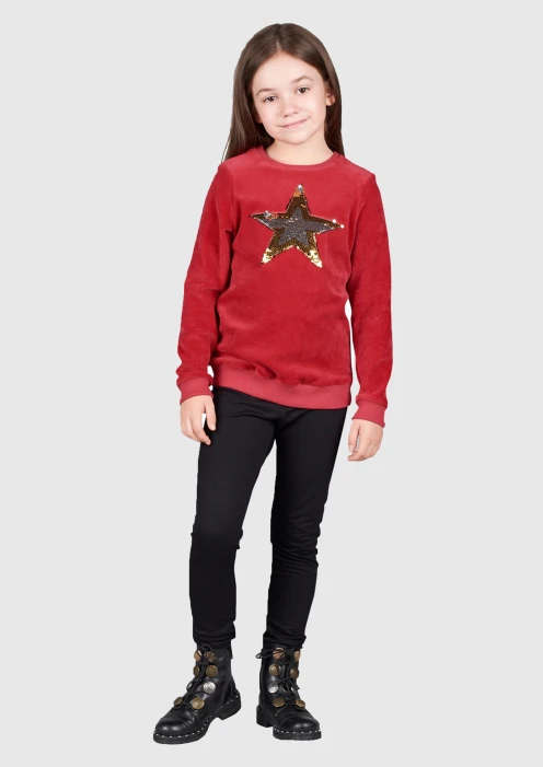 Купить свитшот для девочки «звезда» красный в интернет-магазине ArmRus по выгодной цене. - изображение 1