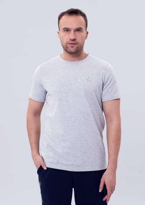 Купить футболка мужская «звезда» серый меланж в интернет-магазине ArmRus по выгодной цене. - изображение 1