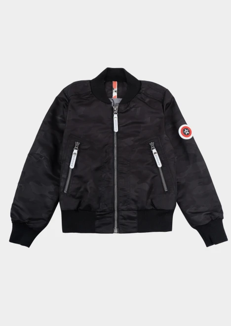 Купить куртка-бомбер для мальчика «армия россии» черная в интернет-магазине ArmRus по выгодной цене. - изображение 1