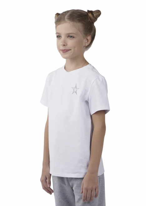 Купить футболка детская «звезда» белая в интернет-магазине ArmRus по выгодной цене. - изображение 4