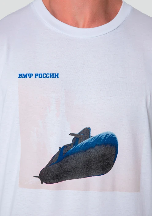 Купить футболка мужская «вмф россии» белая в интернет-магазине ArmRus по выгодной цене. - изображение 4