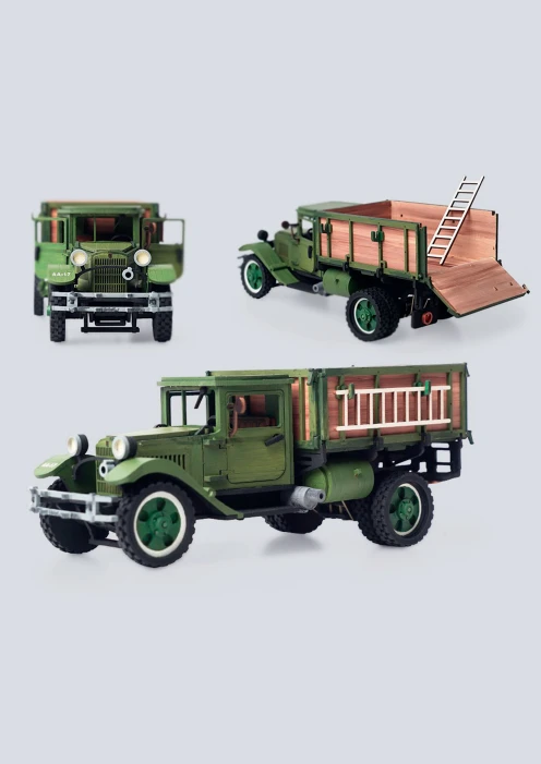 Купить игрушка-конструктор из дерева советский грузовик «полуторка» 217 деталей в интернет-магазине ArmRus по выгодной цене. - изображение 11