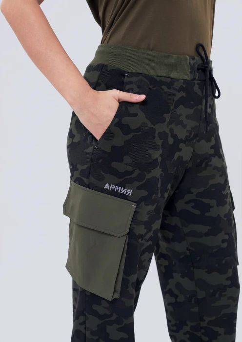 Купить брюки-карго женские «армия» хаки камуфляж в Москве с доставкой по РФ - изображение 3