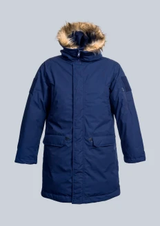 Куртка зимняя повседневная для военнослужащих синего цвета: купить в интернет-магазине «Армия России