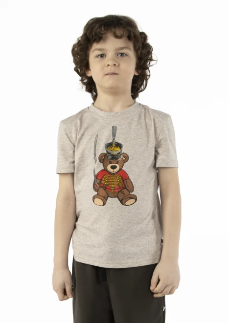 Купить футболка детская «вежливые мишки» темно-бежевая в интернет-магазине ArmRus по выгодной цене. - изображение 1
