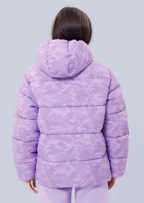 Купить куртка зимняя женская «родина в сердце» сиреневый камуфляж в Москве с доставкой по РФ - изображение 2