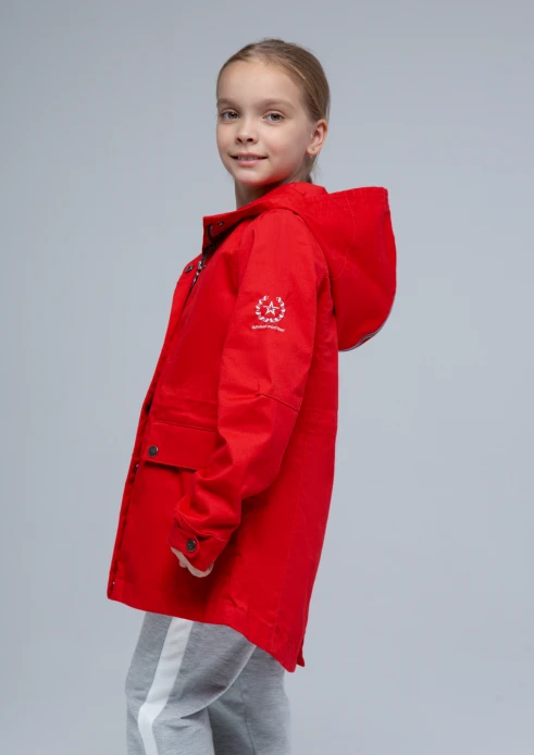 Купить куртка-парка детская «от победы к победам» красная в интернет-магазине ArmRus по выгодной цене. - изображение 4