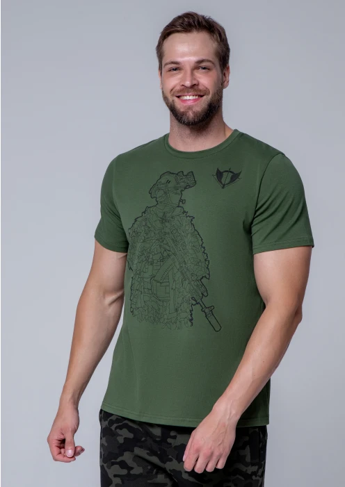 Купить футболка «ссо» контур бойца хаки в интернет-магазине ArmRus по выгодной цене. - изображение 4