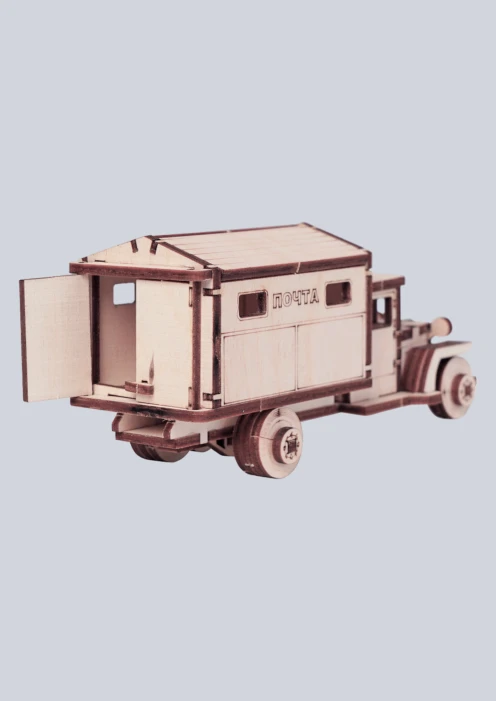 Купить игрушка-конструктор из дерева советский грузовик-почта «зис-5» 51 деталь в интернет-магазине ArmRus по выгодной цене. - изображение 2