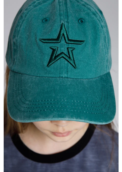 Купить бейсболка детская «звезда» зелёная в интернет-магазине ArmRus по выгодной цене. - изображение 2