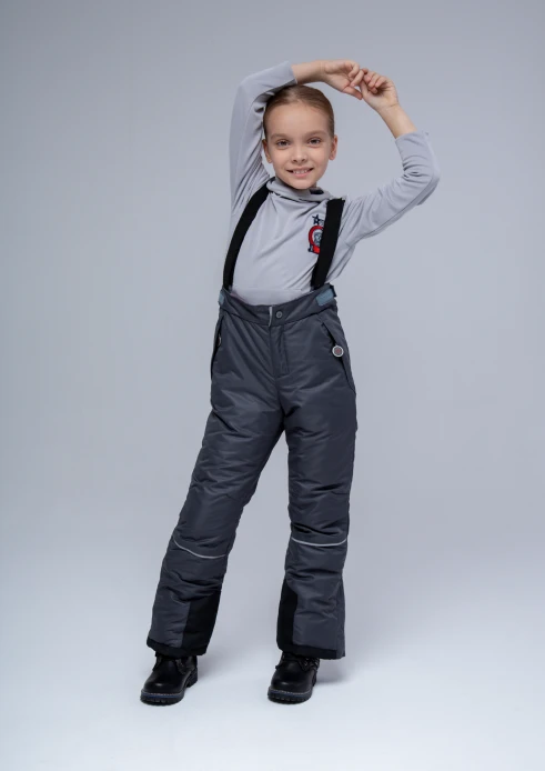 Купить брюки утепленные детские «от победы к победам» темно-серые в интернет-магазине ArmRus по выгодной цене. - изображение 7