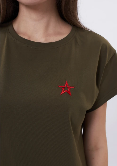 купить Футболка женская вышивка Звезда в Москве с доставкой по РФ - изображение 4