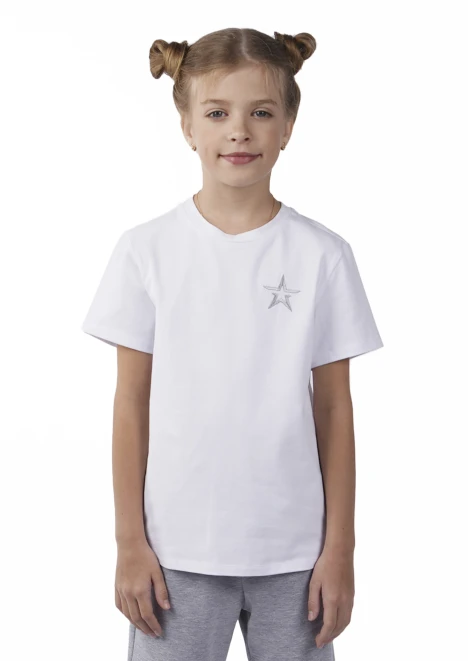 Купить футболка детская «звезда» белая в интернет-магазине ArmRus по выгодной цене. - изображение 1