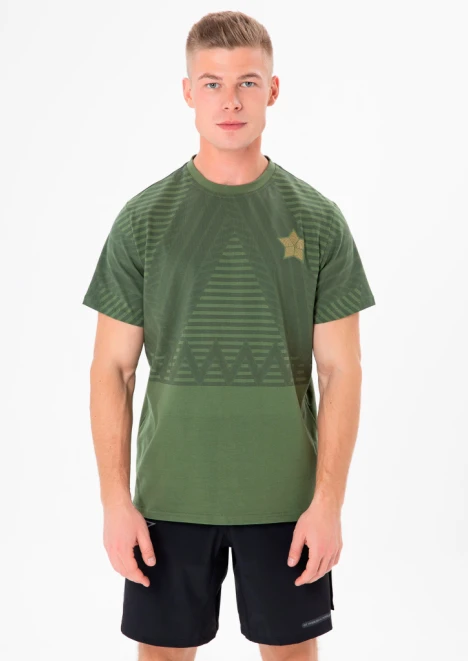Купить футболка мужская «погонная лента» хаки в интернет-магазине ArmRus по выгодной цене. - изображение 1