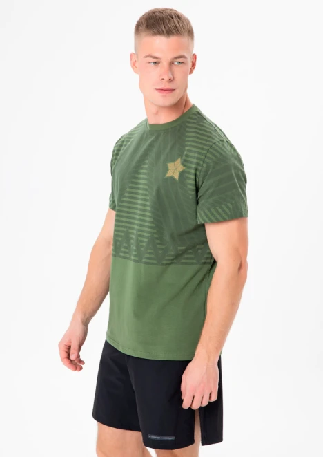 Купить футболка мужская «погонная лента» хаки в интернет-магазине ArmRus по выгодной цене. - изображение 3