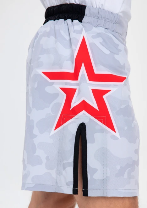 Купить шорты мужские тренировочные «армия россии» серый камуфляж в интернет-магазине ArmRus по выгодной цене. - изображение 6