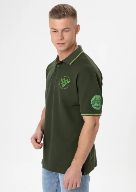 Купить рубашка-поло мужская army games, цвет хаки в интернет-магазине ArmRus по выгодной цене. - изображение 3