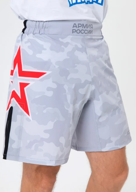 Купить шорты мужские тренировочные «армия россии» серый камуфляж в интернет-магазине ArmRus по выгодной цене. - изображение 5