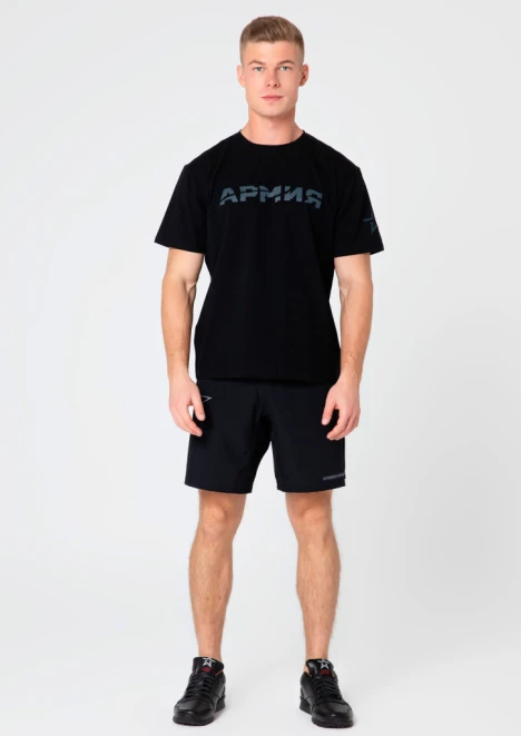 Купить шорты мужские тренировочные «армия россии» черные в интернет-магазине ArmRus по выгодной цене. - изображение 6